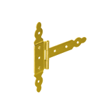 Zawias bramkowy ozdobny z nakładką - ZBNO DMX - 1