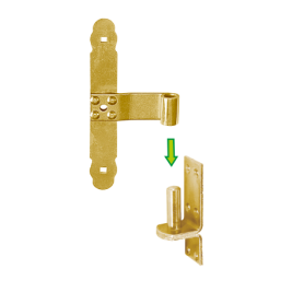 Zawias ramowy prosty - ZRP DMX - 2