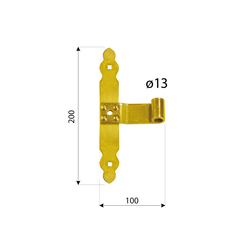 Zawias ramowy prosty - ZRP DMX - 3