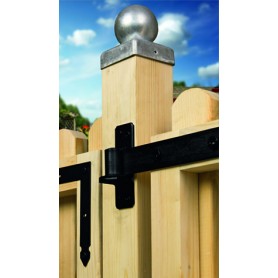 Zawias pasowy do bram - czarny - ZP DMX - 18