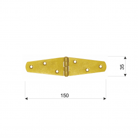 Zawias trójkątny splatany - ZTS DMX - 2