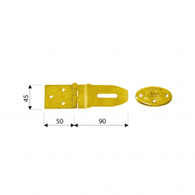 Zawias z zamknięciem prosty - ZZP DMX - 4