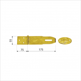 Zawias z zamknięciem kryty - ZZK DMX - 5
