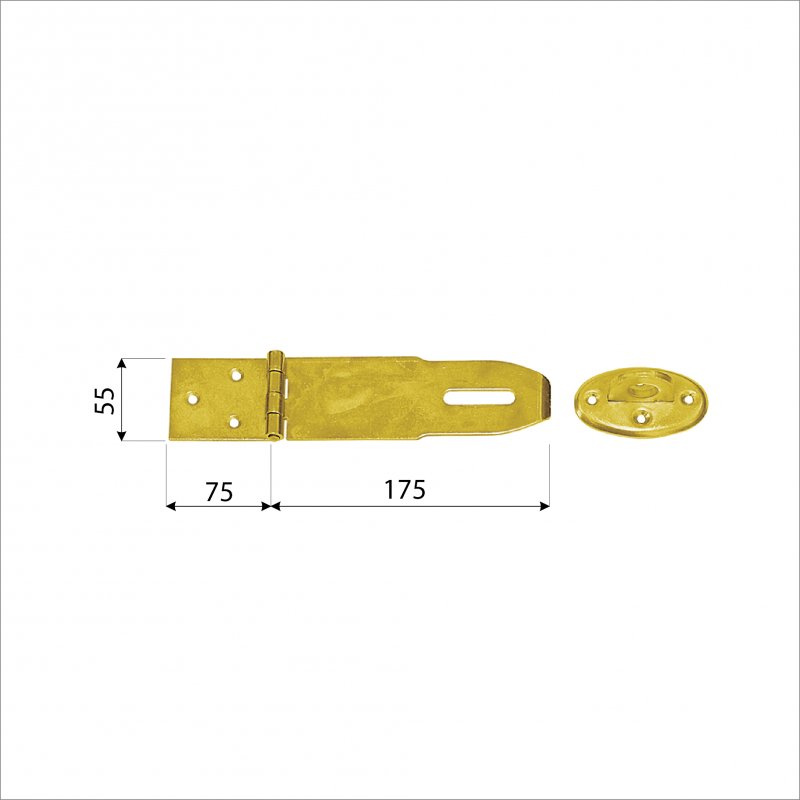 Zawias z zamknięciem kryty - ZZK DMX - 5