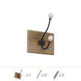 Wieszak ścienny WUG CZARNY Velano - 2