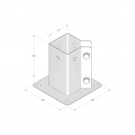 Podstawa słupa - PSPA GRUNDLINE - 2