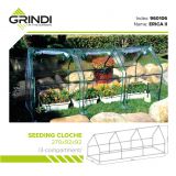 Szklarnia minitunel 3 komory - 270x92x92 - Erica II Grindi - 15