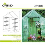 Szklarnia ogrodowa zielona domek - 143x73x195 - Canna I Grindi - 13
