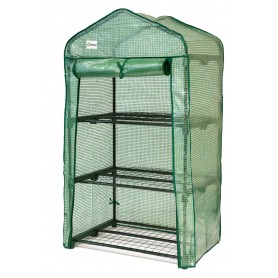 Szklarnia ogrodowa 3-półkowa - 70x50x158 - Crocus II zielona Grindi - 1