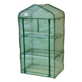 Szklarnia ogrodowa 3-półkowa - 70x50x158 - Crocus II zielona Grindi - 3