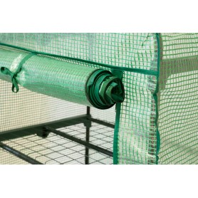 Szklarnia ogrodowa zielona 4-półkowa - 70x50x158 - Crocus II Grindi - 7