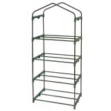 Szklarnia ogrodowa zielona 4-półkowa - 70x50x158 - Crocus II Grindi - 8