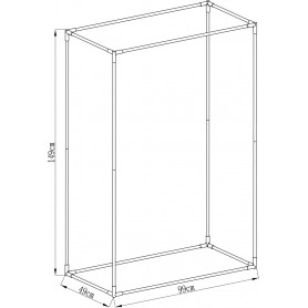 Szklarnia na pomidory przezroczysta - 50x100x150 - Aster I Grindi - 5