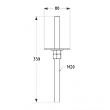 Podstawa słupa - regulowana gwintowana - PPSR GRUNDLINE - 2