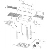 Grill ogrodowy Thomas 97,5x52x114 Deluxe z termometrem - beczka Grindi - 10