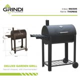 Grill ogrodowy Thomas 97,5x52x114 Deluxe z termometrem - beczka Grindi - 11