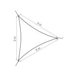 Trójkątny żagiel przeciwsłoneczny - szary Grindi - 5