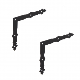 Narożnik ozdobny czarny - NAD DMX - 1