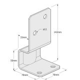 Podstawa słupa - do betonu - PSK GRUNDLINE - 2