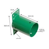 Łącznik ścienny belki okrągłej fi 100 zielony - GHL 2 Grindi - 3