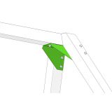 Łącznik belki kwadratowej 90x150x3,0 czerwony - GHL 3 Grindi - 3