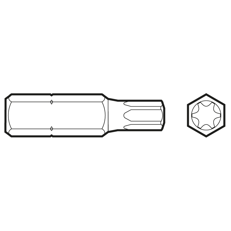 Końcówka wkrętakowa BIT TORX DMX - 5