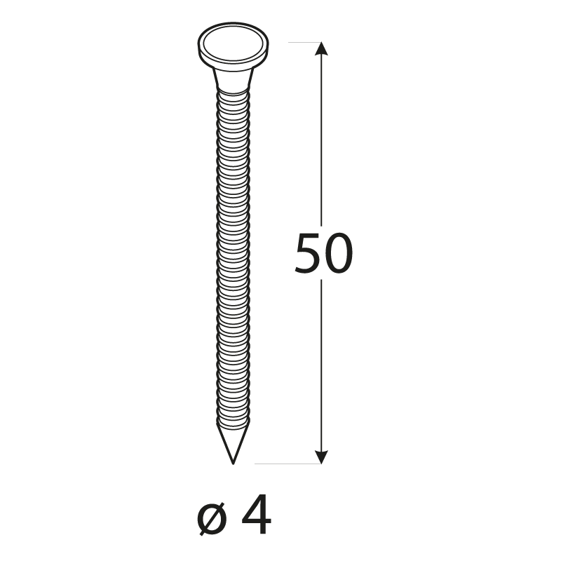 Gwoździe ciesielskie - ANCHOR - 1 kg - ANG DMX - 4