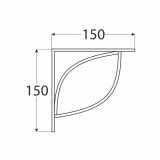 Wspornik ozdobny - stalowy - TRAMP Velano - 2