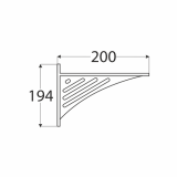Wspornik ozdobny - ażurowy stalowy - WAT Velano - 2