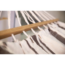 Hamak ogrodowy z drewnianą poprzeczką - 200x100 - Montreal Grindi - 3