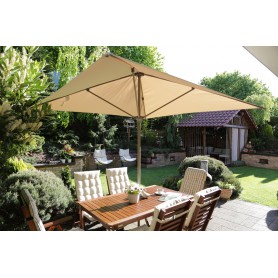 Parasol Ogrodowy Caldo - 250x250 beżowy Grindi - 12