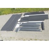 Domek ogrodowy metalowy, szary - Fiori III - 174x236x190 Grindi - 16