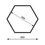 Półki modułowe, heksagon, plaster miodu - FHS 300 Velano - 18