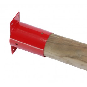 Łącznik ścienny belki okrągłej fi 100 czerwony - GHSO Grindi - 2