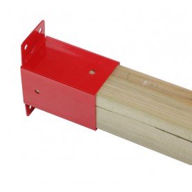 Łącznik ścienny belki kwadratowej 90x90 czerwony - GHSK Grindi - 2