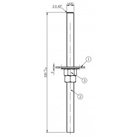 Podstawa słupa - regulowana gwintowana - PPSR GRUNDLINE - 5