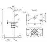 Podstawa słupa - regulowana gwintowana - PSRP GRUNDLINE - 5