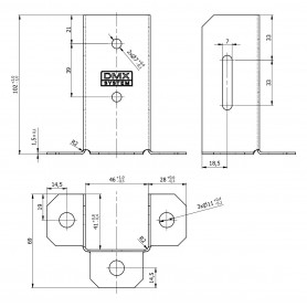 Podstawa słupa - otwarta- PSP DX GRUNDLINE - 3