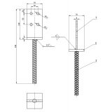 Podstawa słupa - wpuszczana - PSW GRUNDLINE - 5