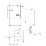 Podstawa słupa - do betonu - PSK - czarna GRUNDLINE - 3