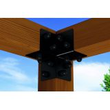 Łącznik narożny pergoli - czarny - GPLN DMX - 3