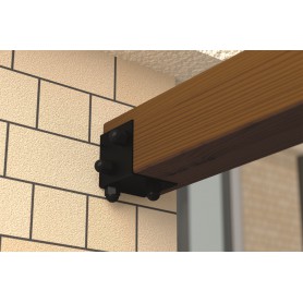 Podstawa słupa pergoli - czarna - GPPS DMX - 3