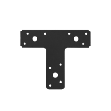 Ozdobny kątownik typu T - czarny - KT 2 DMX - 1