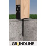 Ozdobna odstawa słupa - regulowana - PSRU czarna GRUNDLINE - 4