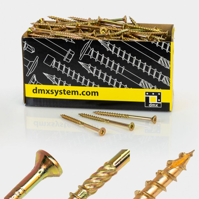 Wkręt ciesielski z łbem stożkowym 4 mm - CS - 200 szt DMX - 18
