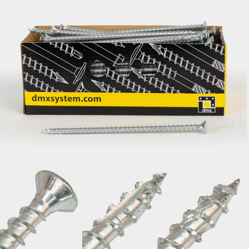 Wkręt ciesielski, pełny gwint łeb stożkowy 10mm - CPS - karton 50 szt DMX - 20