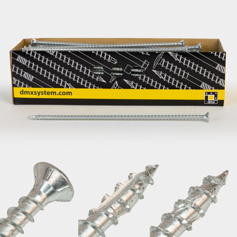 Wkręt ciesielski, pełny gwint łeb stożkowy 10mm - CPS - karton 50 szt DMX - 22