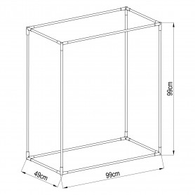 Szklarnia na pomidory przezroczysta - 100x50x100 - Aster III Grindi - 6