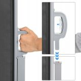 Osłona tarasowa 160x300 - Mistral, ciemno szara Grindi - 9