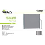 Osłona tarasowa 180x300 - Fen, szara Grindi - 9